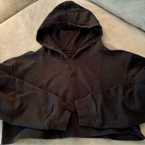 Lululemon Athletica Black Cropped Pullover Sweater